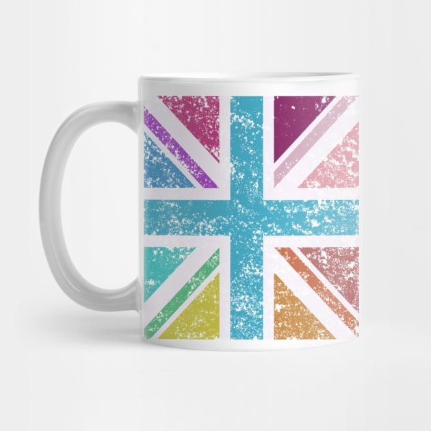 Distressed Sq Union Flag Multicol by NataliePaskell